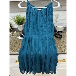 minuet sleeveless‎ teal dress medium